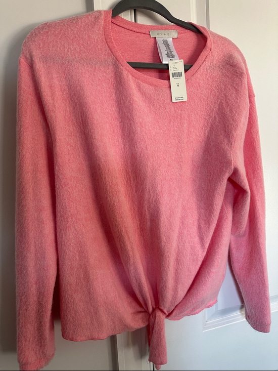 Anthropologie Sweaters - Eri & Ali NWT M Soft Pink Tie Women’s Sweater